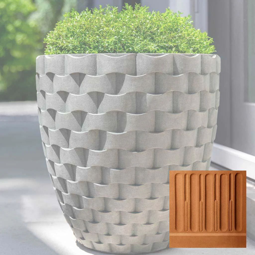 M Weave Round Planter - Tall - Image 15