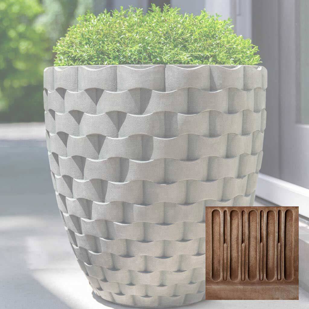 M Weave Round Planter - Tall - Image 3