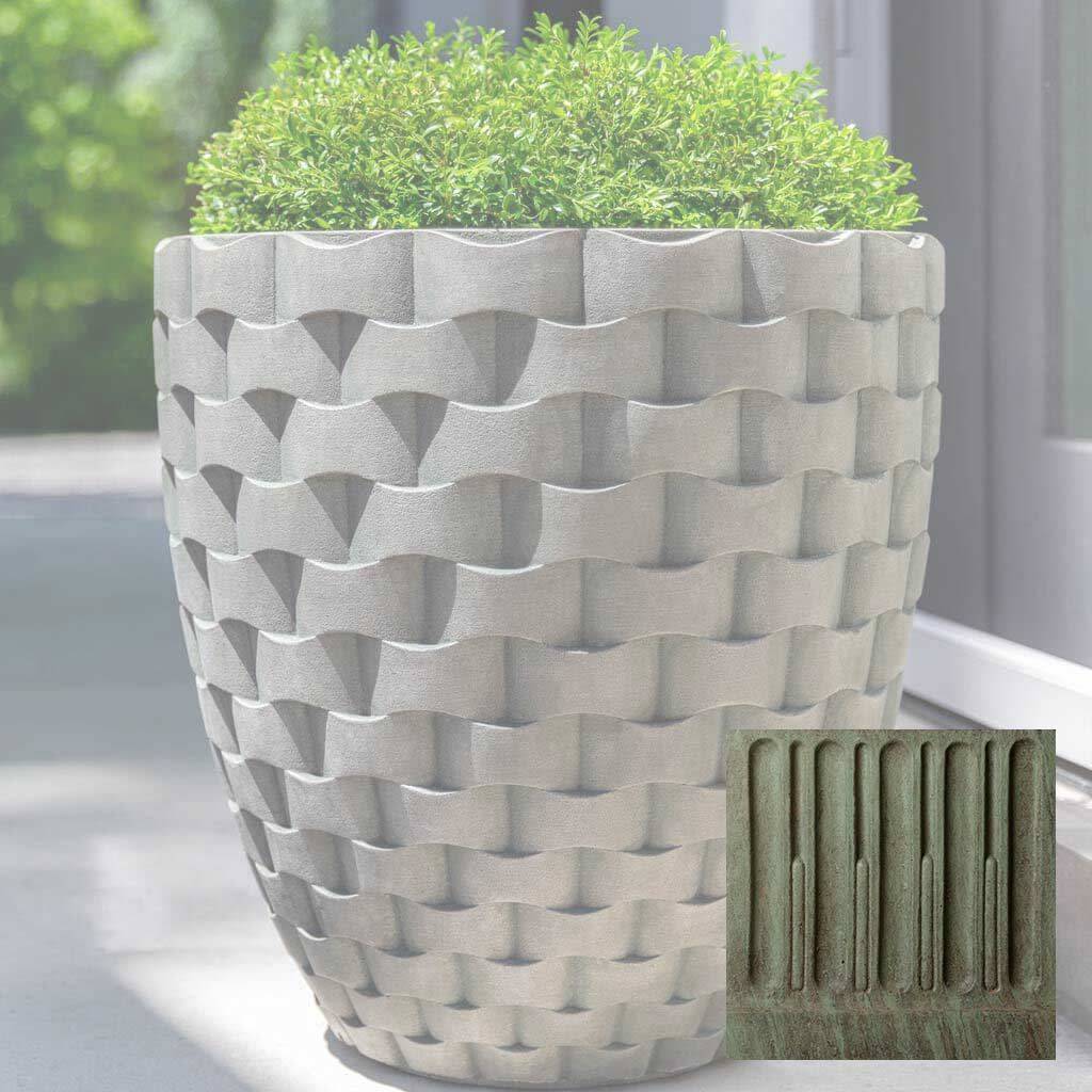 M Weave Round Planter - Tall - Image 4