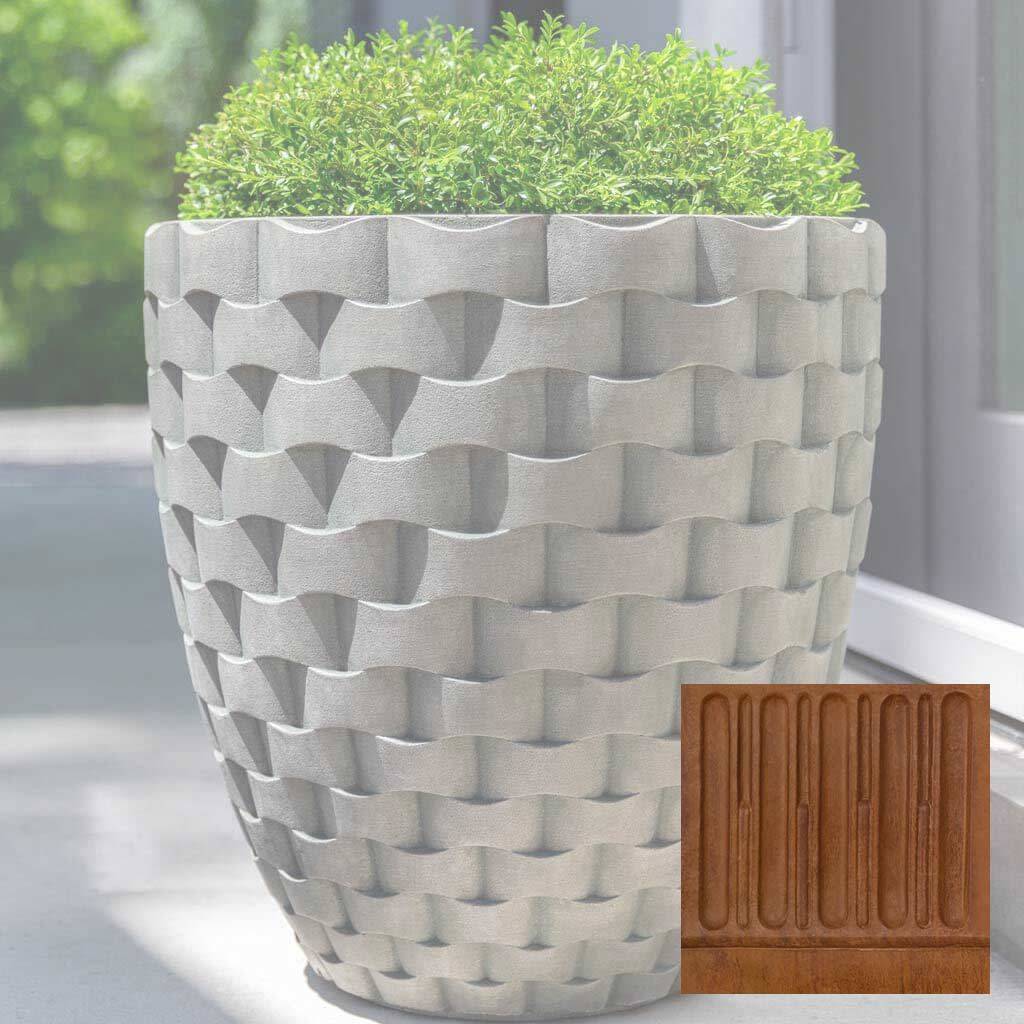 M Weave Round Planter - Tall - Image 7