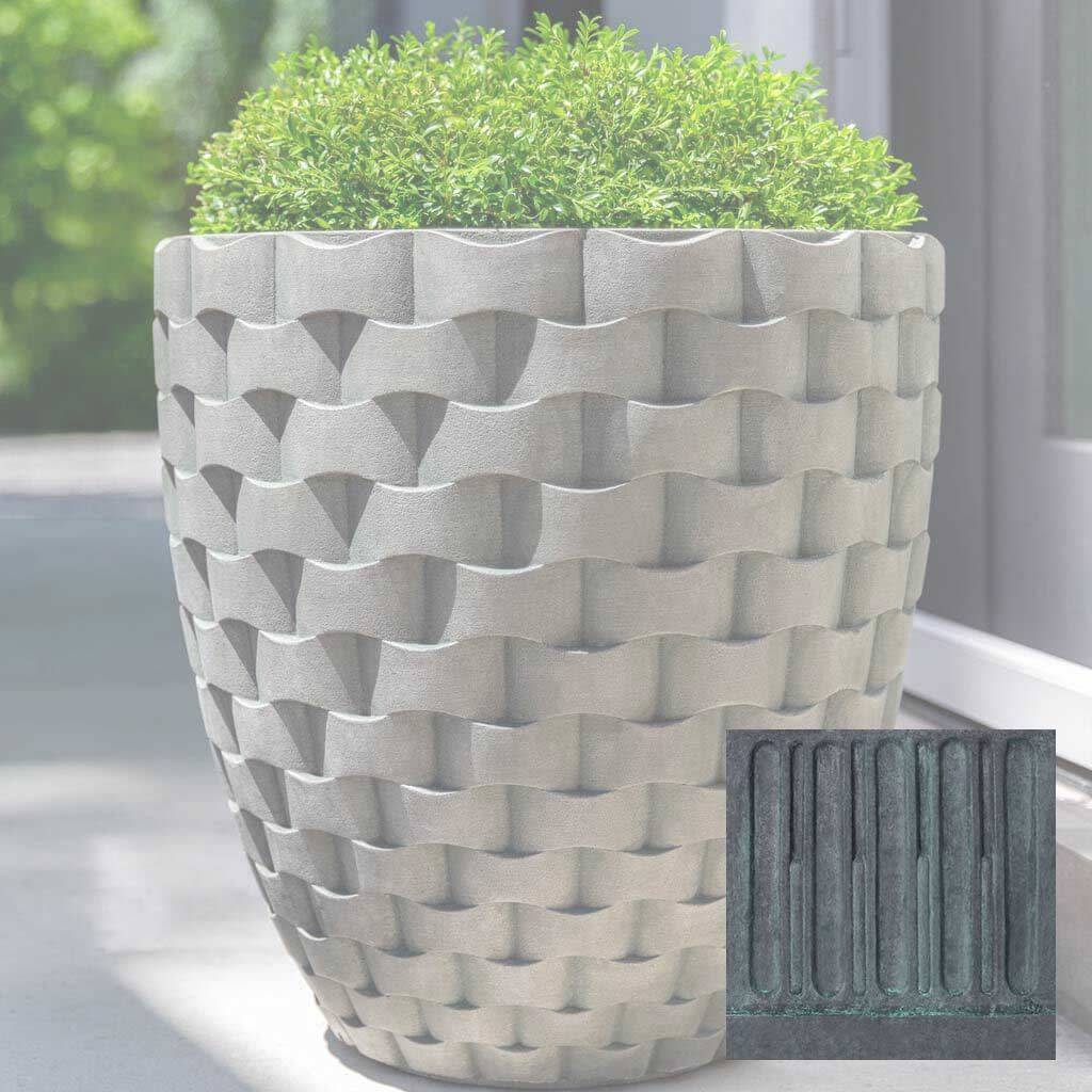 M Weave Round Planter - Tall - Image 9