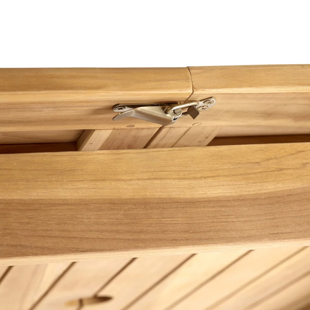 Santorini Teak Patio Dining Set - Image 5