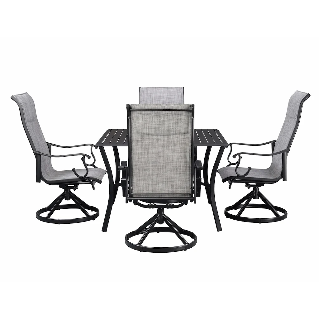 Westin Sling Dining Set in Black and Gray - Image 5